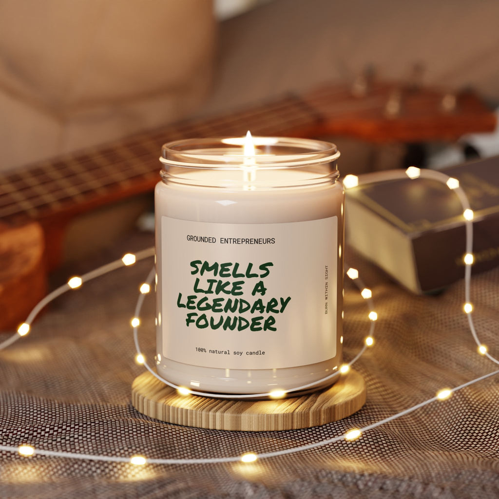 Smells Like a Legendary Founder — Scented Soy Candle (9oz)
