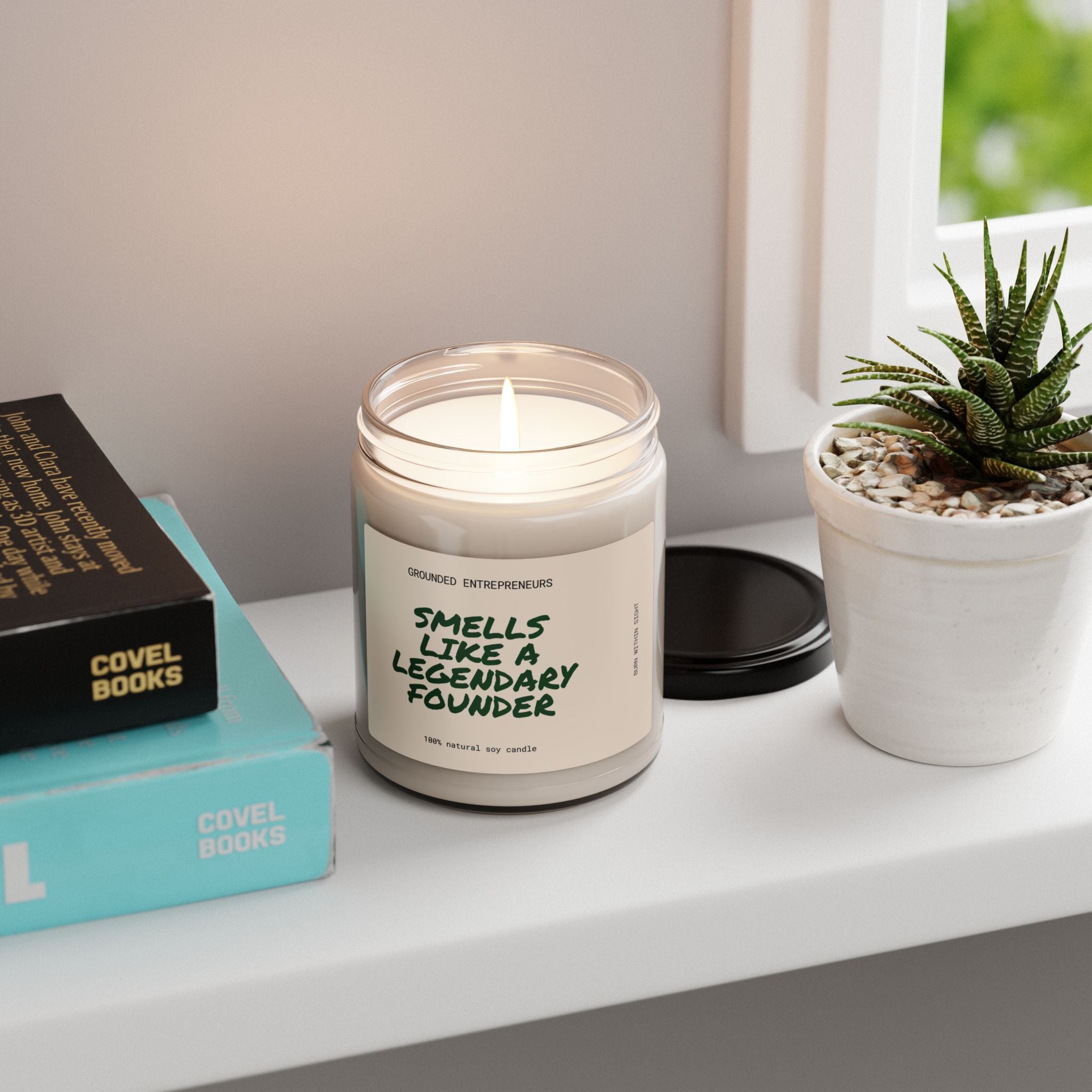 Smells Like a Legendary Founder — Scented Soy Candle (9oz)