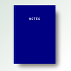 Notes A5 Lined Notebook - Blue