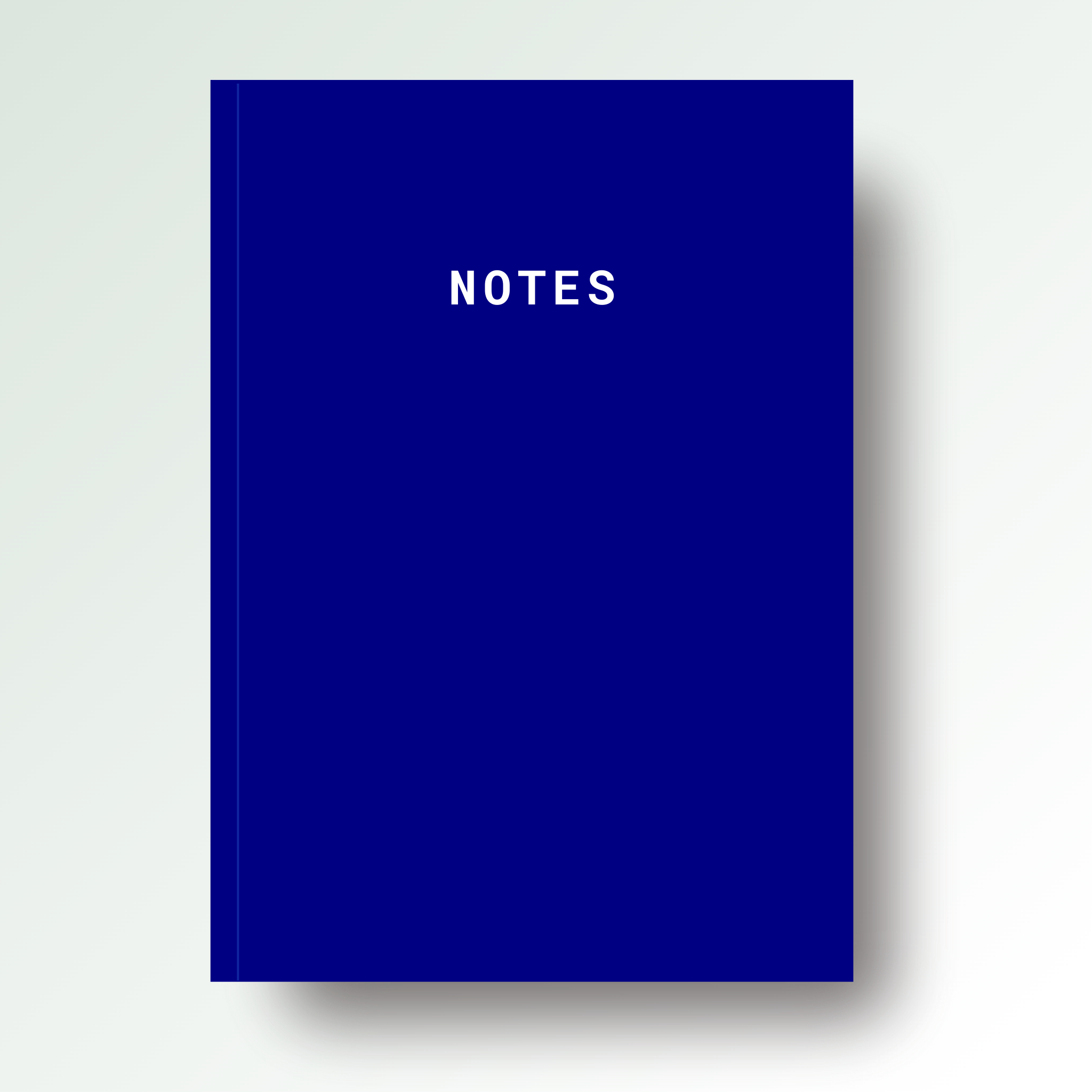 Notes A5 Lined Notebook - Blue