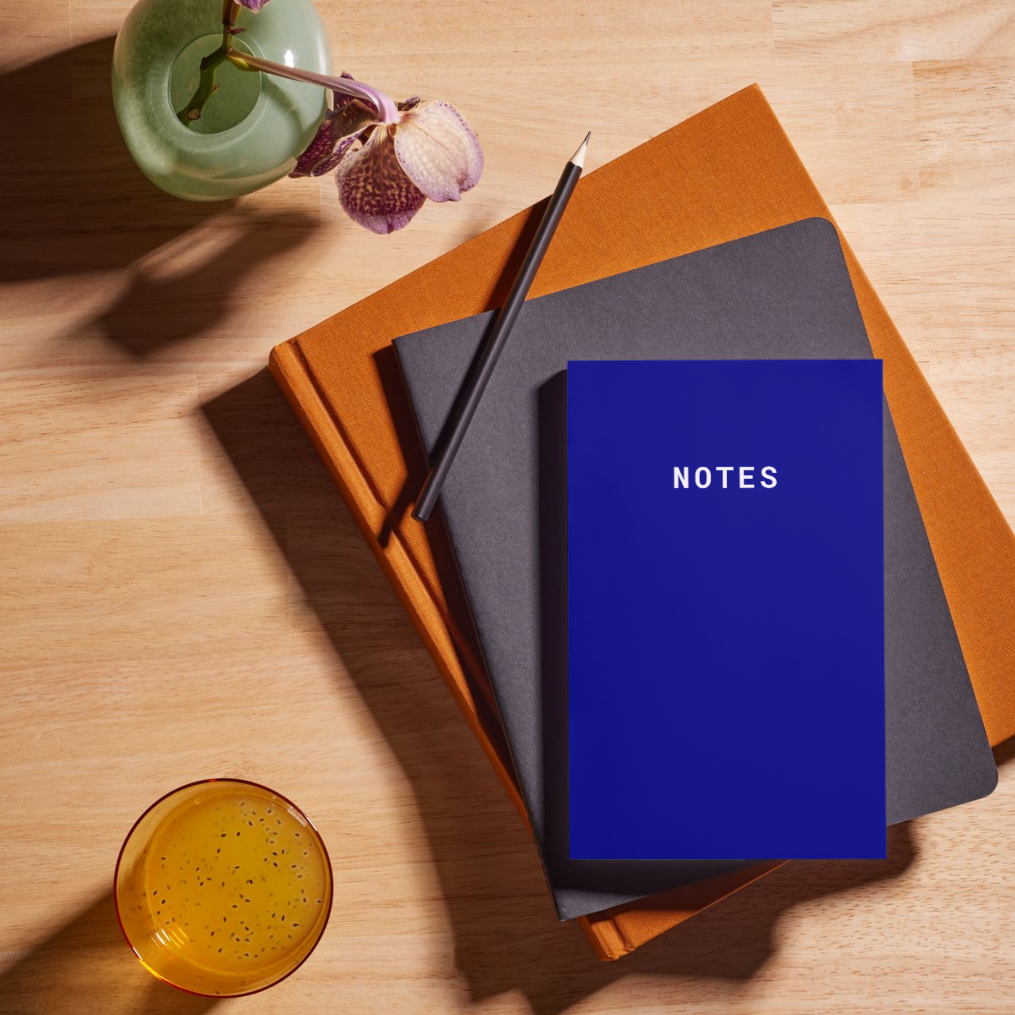Notes A5 Lined Notebook - Blue