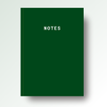 Notes A5 Lined Notebook - Green