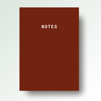 Notes A5 Lined Notebook - Maroon