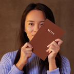 Notes A5 Lined Notebook - Maroon