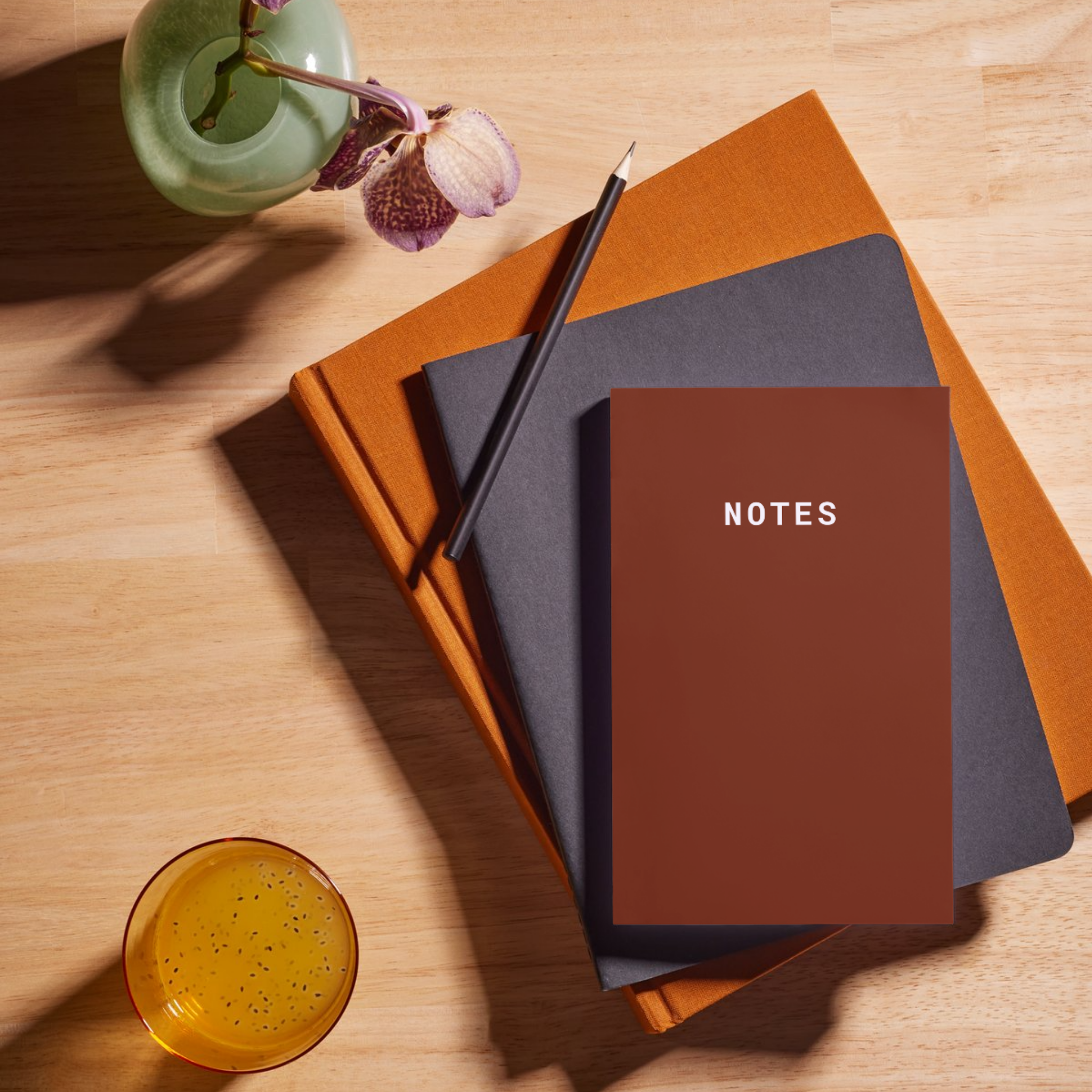 Notes A5 Lined Notebook - Maroon