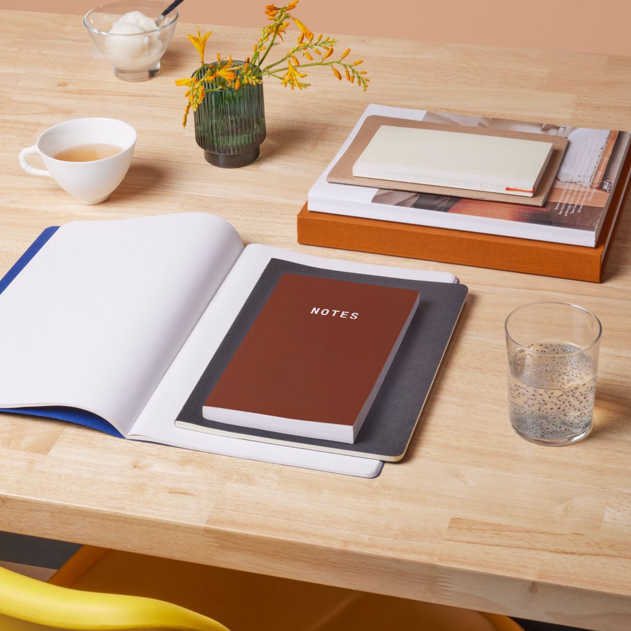 Notes A5 Lined Notebook - Maroon