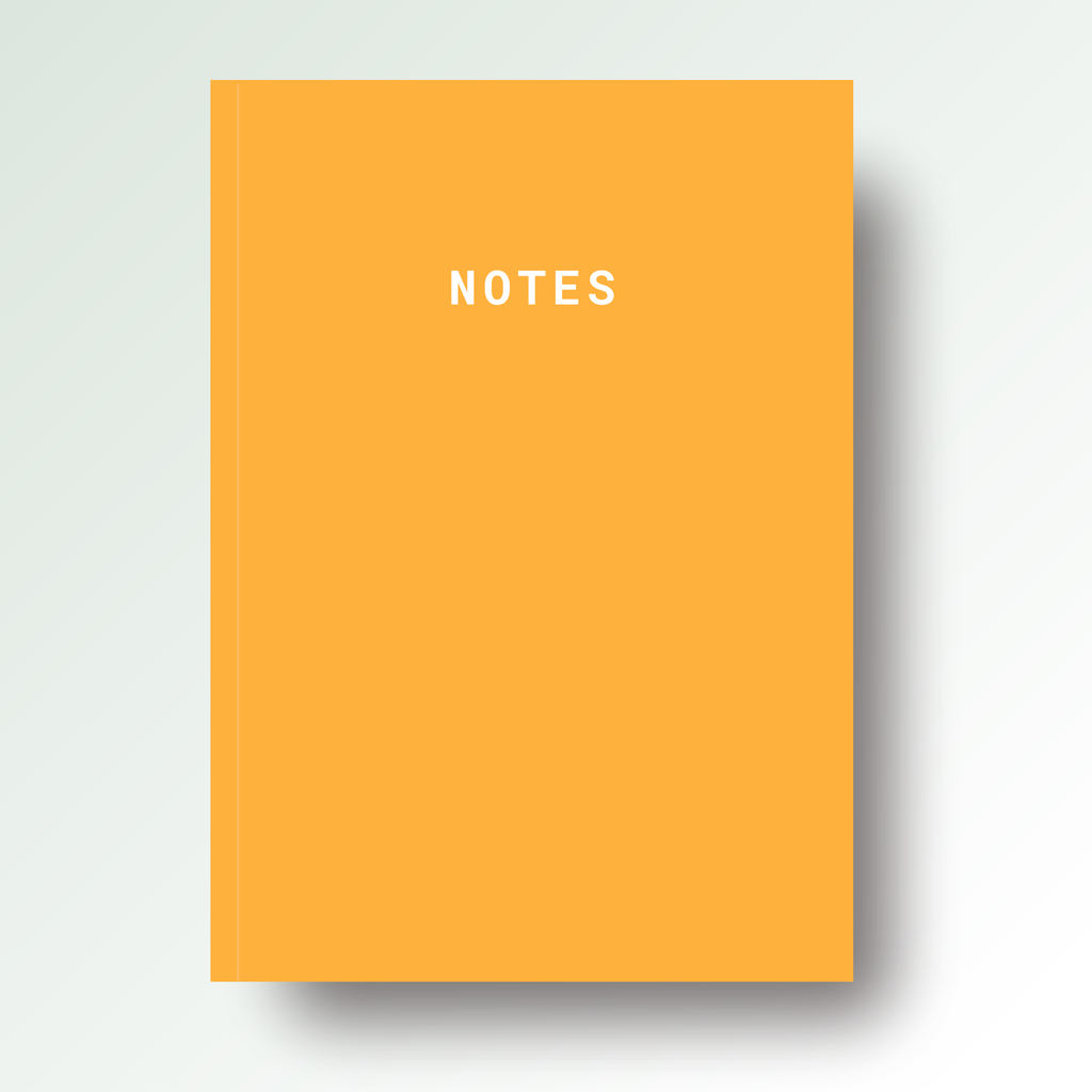 Notes A5 Lined Notebook - Orange