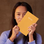 Notes A5 Lined Notebook - Orange