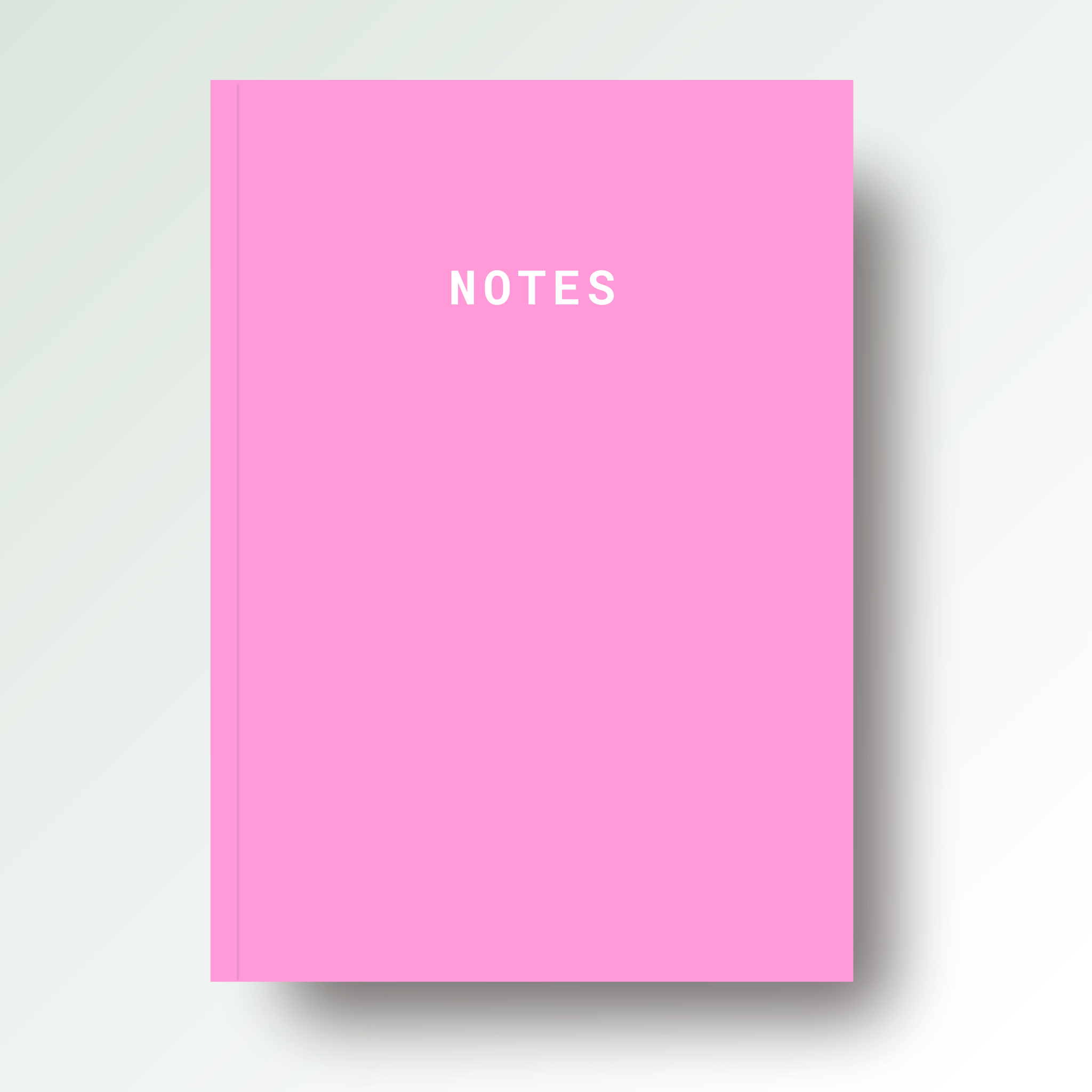 Notes A5 Lined Notebook - Pink