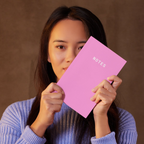 Notes A5 Lined Notebook - Pink