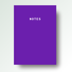 Notes A5 Lined Notebook - Purple