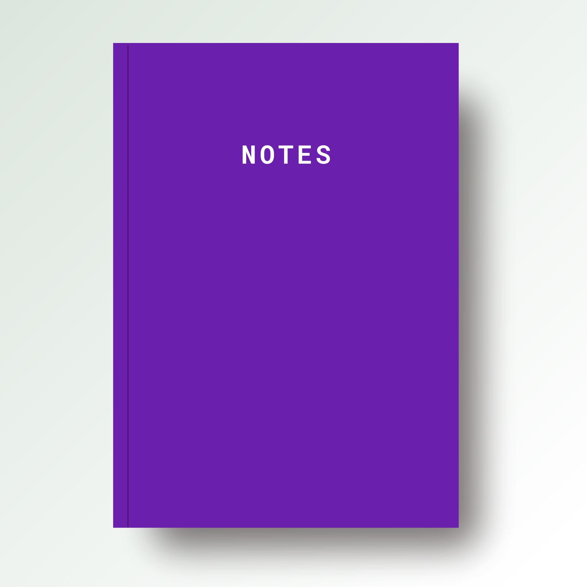 Notes A5 Lined Notebook - Purple