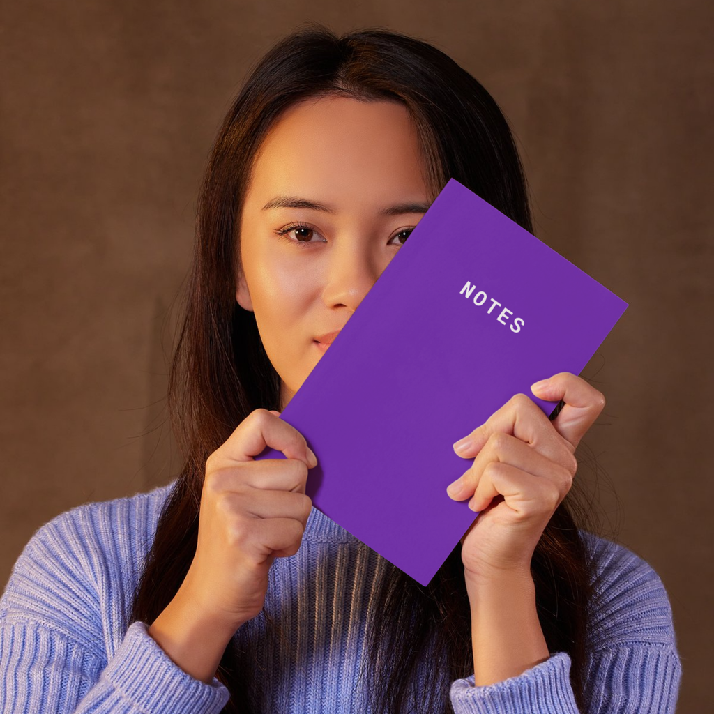 Notes A5 Lined Notebook - Purple