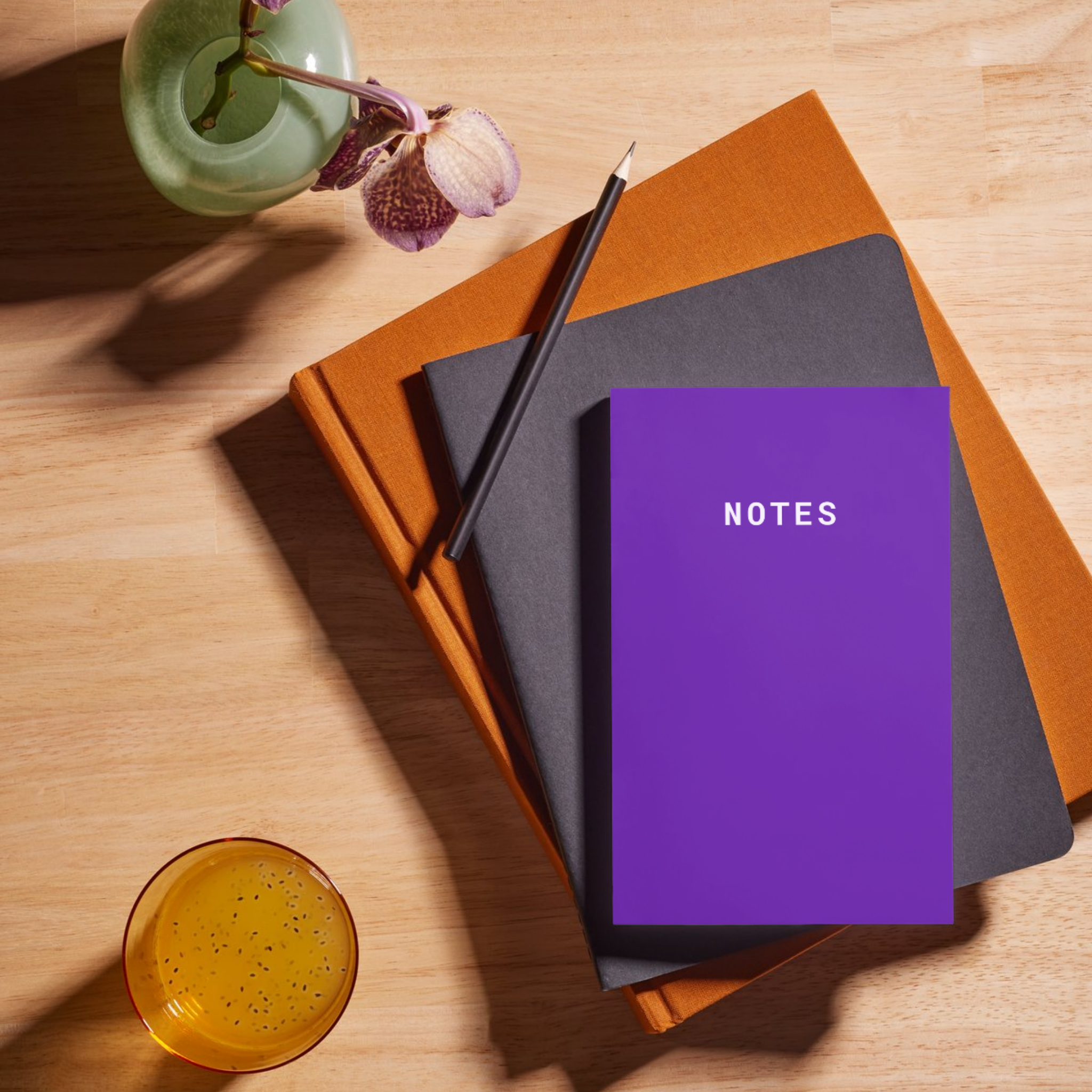 Notes A5 Lined Notebook - Purple