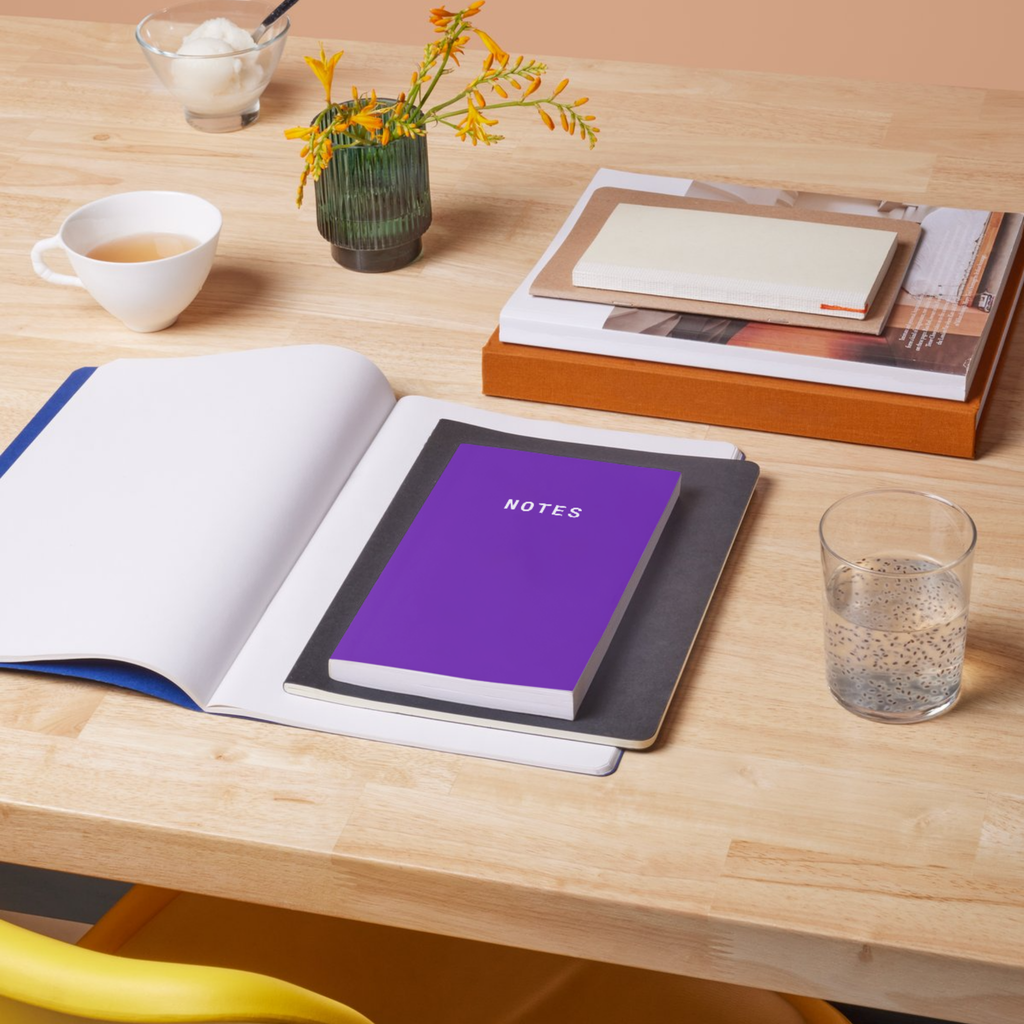 Notes A5 Lined Notebook - Purple