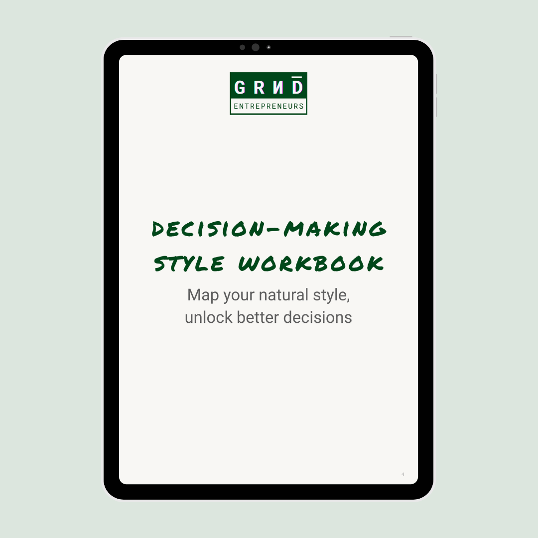 Decision-Making Style Workbook  - Digital Download