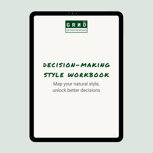 Decision-Making Style Workbook  - Digital Download