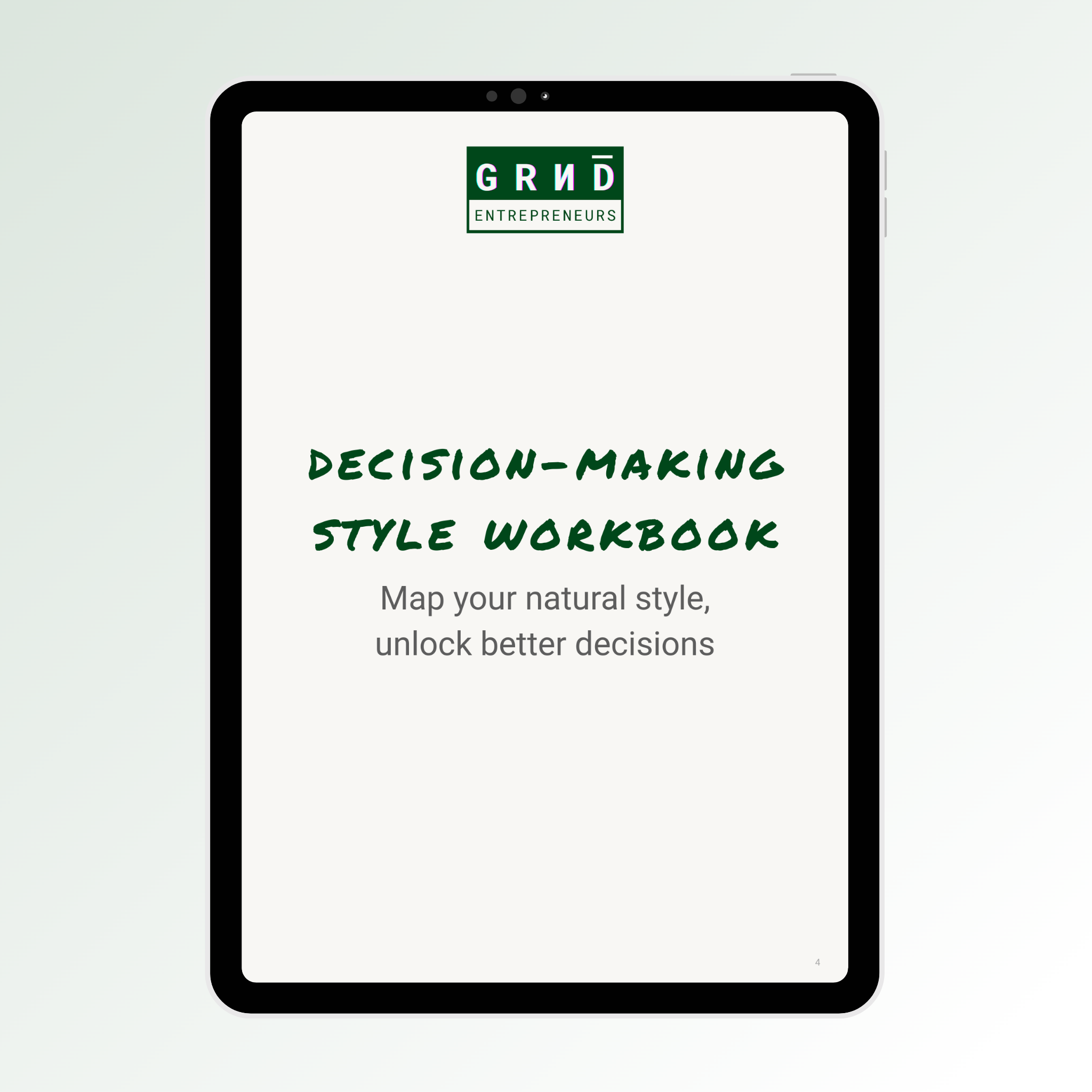Decision-Making Style Workbook  - Digital Download