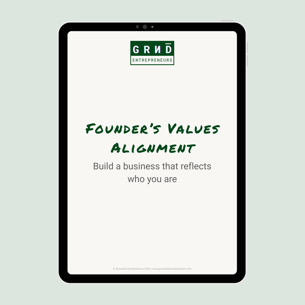 Founder's Values Alignment Workbook - Digital Download