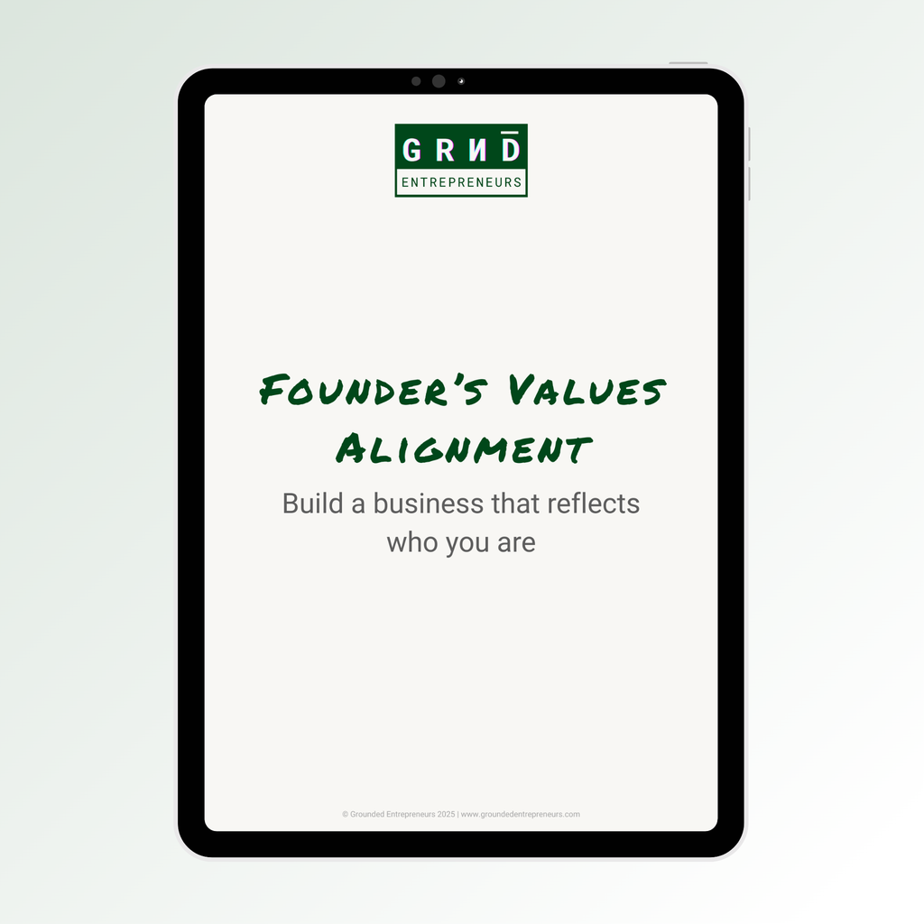 Founder's Values Alignment Workbook - Digital Download