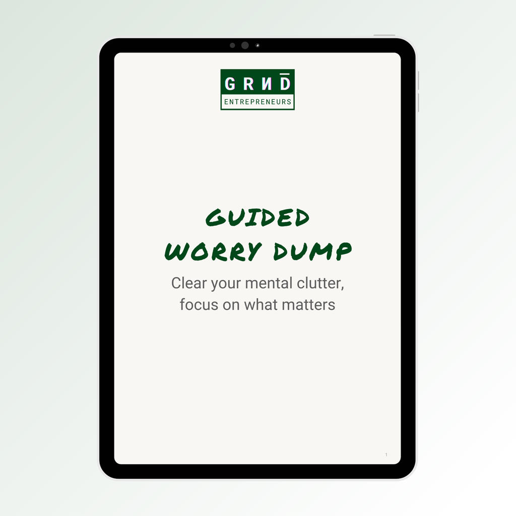 FREE Gift - Guided Worry Dump Workbook - Digital Download