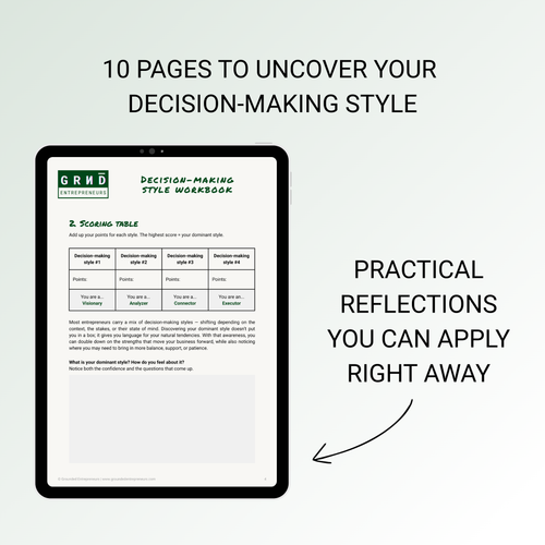 Decision-Making Style Workbook  - Digital Download