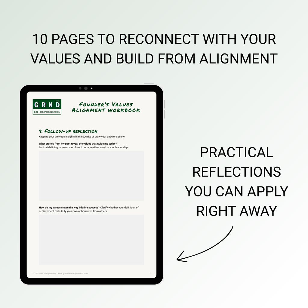 Founder's Values Alignment Workbook - Digital Download