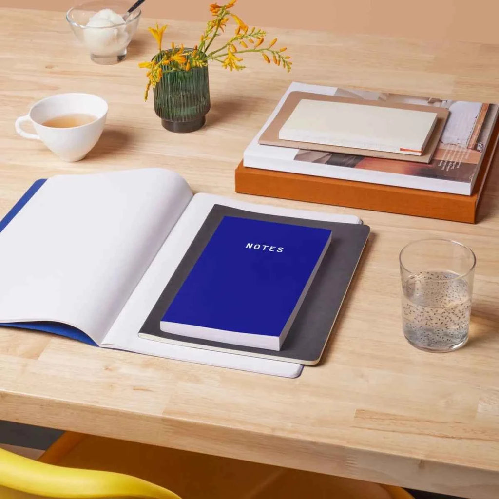 Notes A5 Lined Notebook - Blue