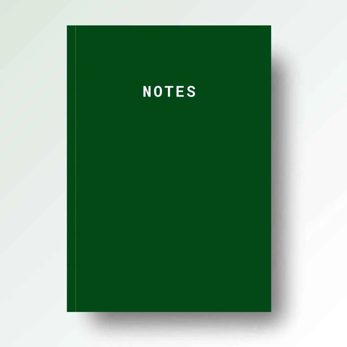 Notes A5 Lined Notebook - Green
