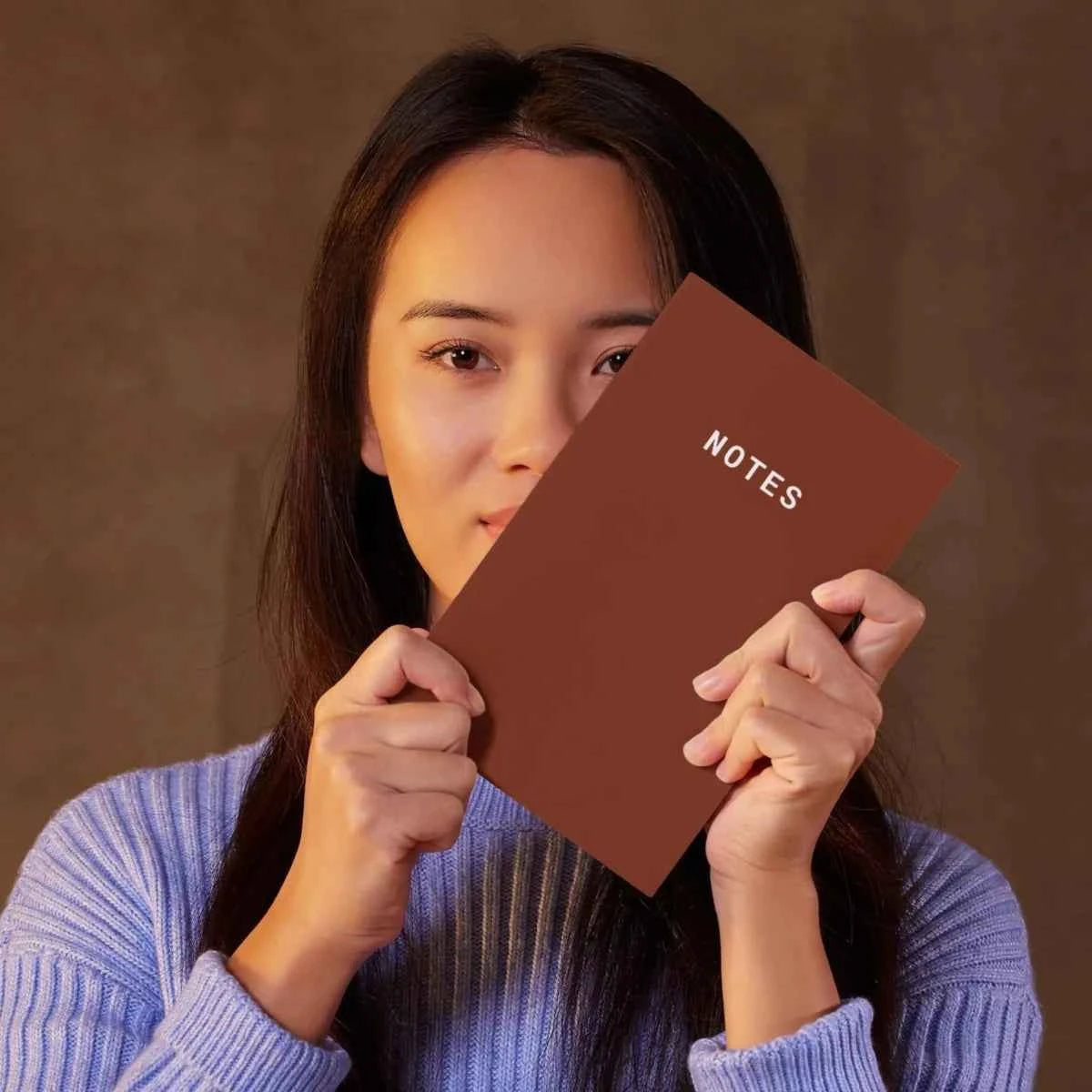 Notes A5 Lined Notebook - Maroon