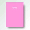 Notes A5 Lined Notebook - Pink