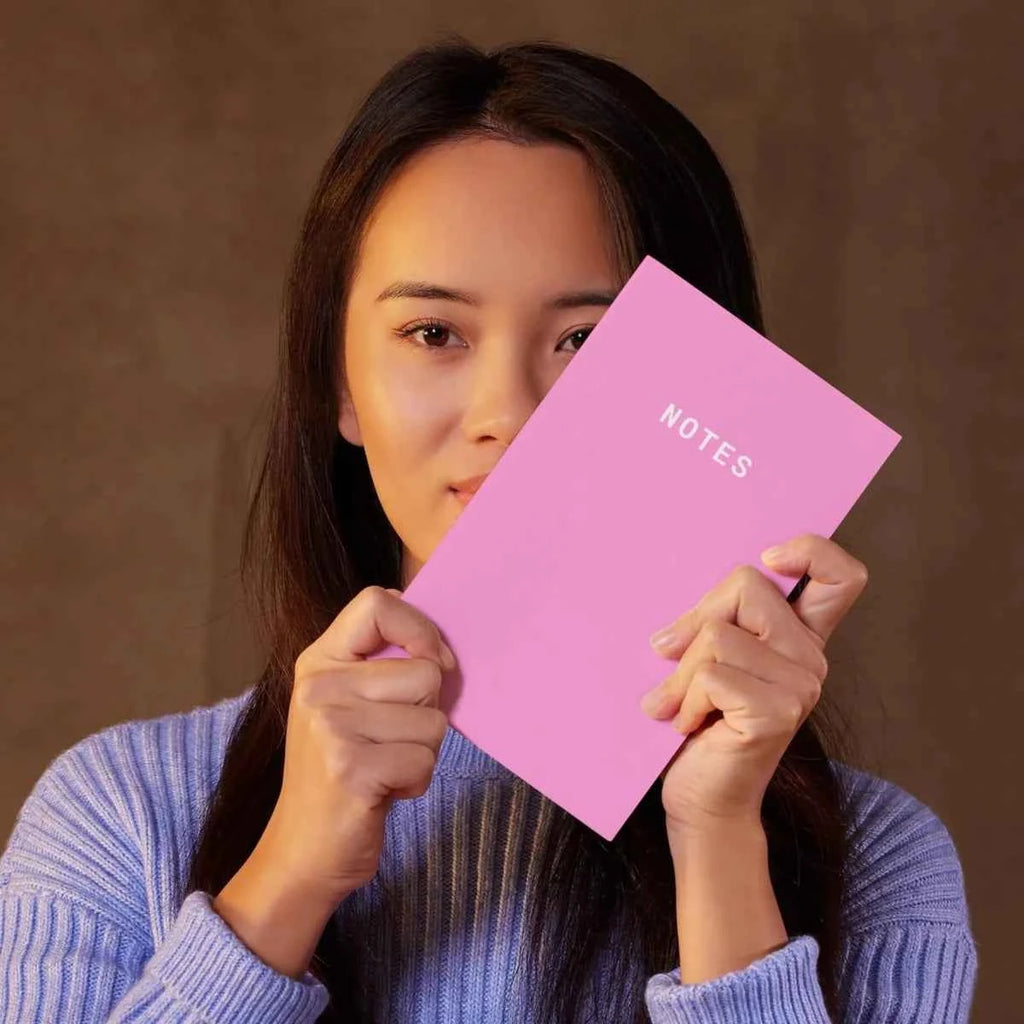 Notes A5 Lined Notebook - Pink