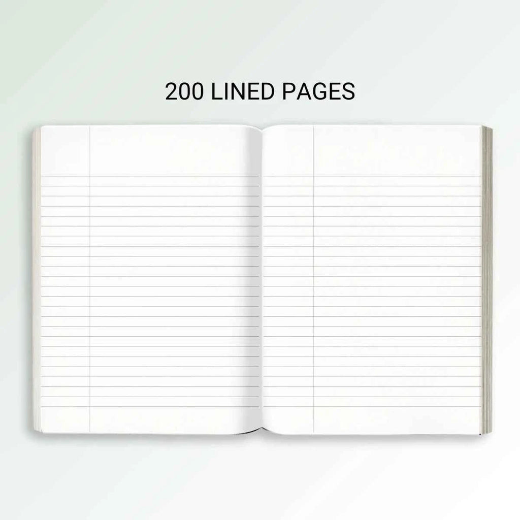 Notes A5 Lined Notebook - Maroon