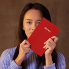 Notes A5 Lined Notebook - Red