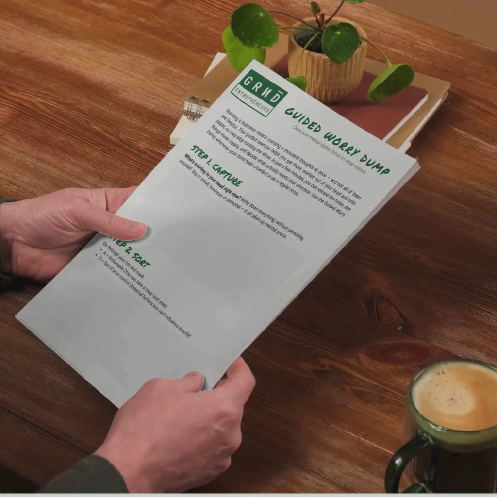 FREE Gift - Guided Worry Dump Workbook - Digital Download