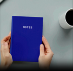 Notes A5 Lined Notebook - Blue