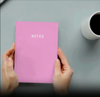 Notes A5 Lined Notebook - Pink