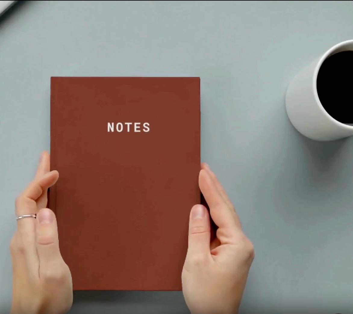 Notes A5 Lined Notebook - Maroon