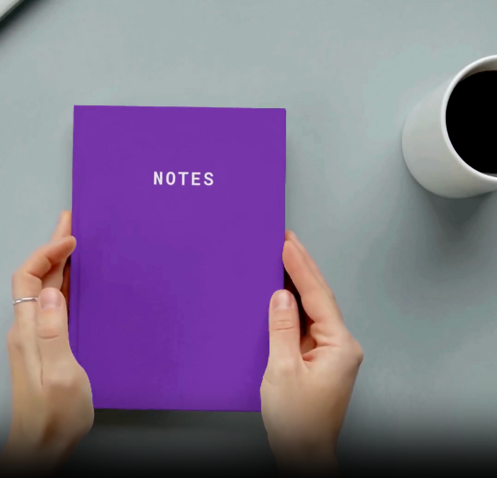 Notes A5 Lined Notebook - Purple